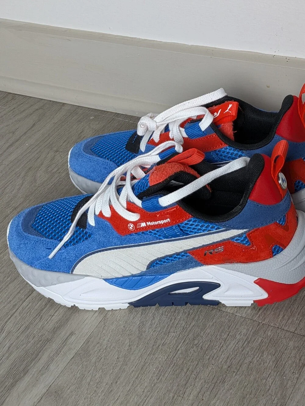 Puma BMW Motorsport RS Track Sneakers Men's Size 7.5 - 307645-01